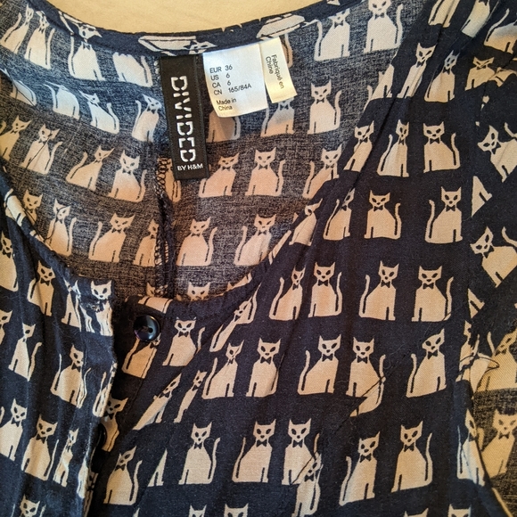 Adorable H&M dress for cat lovers 🐱 size 6 - Picture 4 of 4